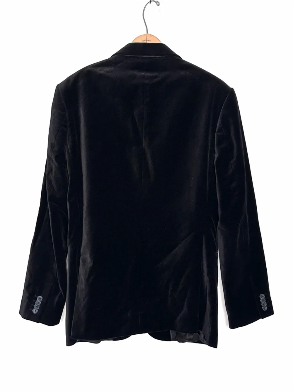 Express Men’s Black Velvet 2 Button Closure Blazer Size 38S
